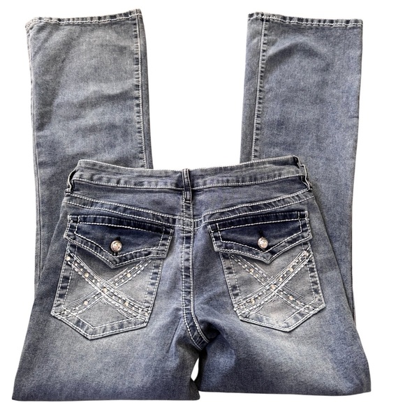 Rue 21 Flare Leg Bootcut  Jeans Size 10 EUC - Picture 3 of 7